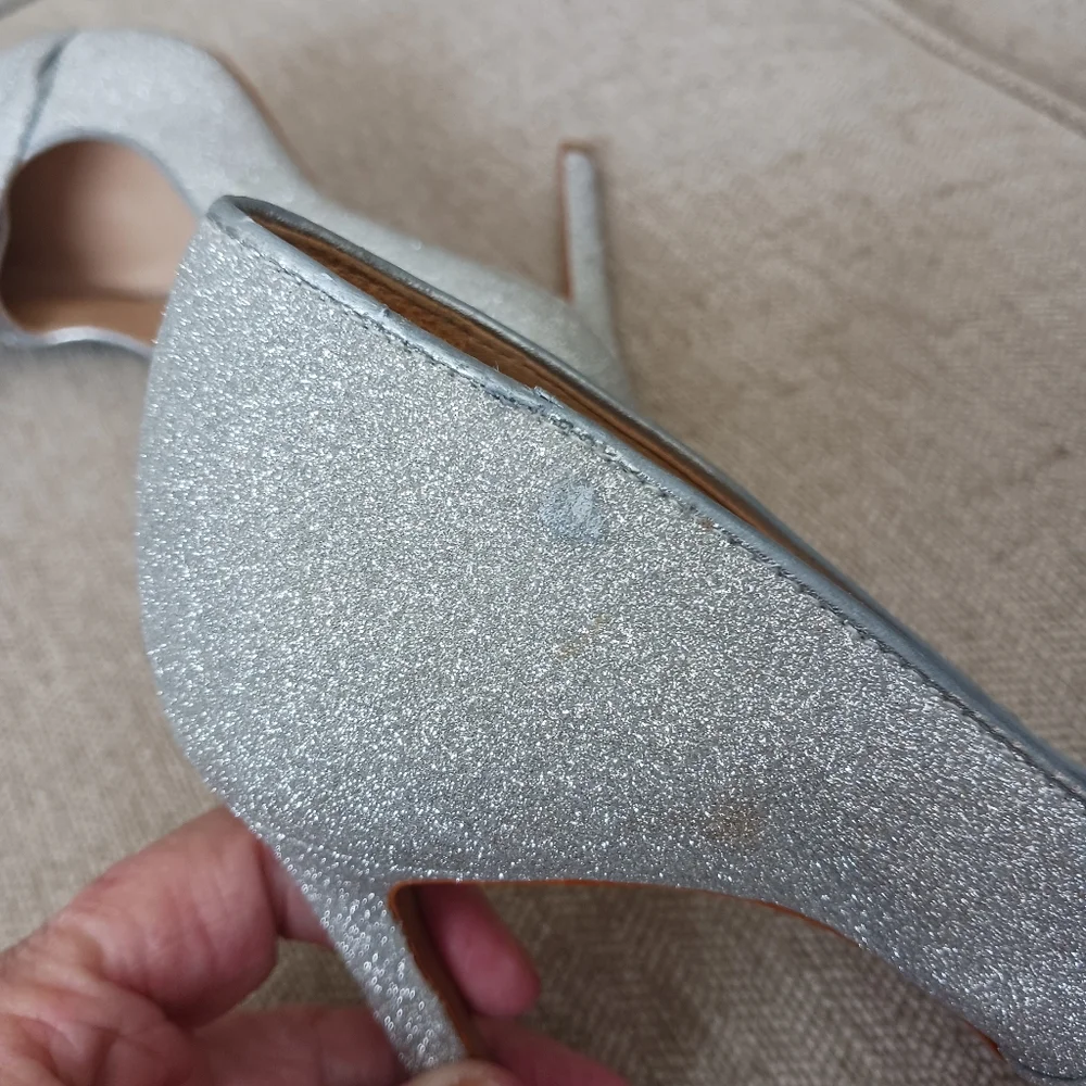 Schutz Elegant Silver Women's Heels
